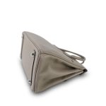 Birkin 25 Gris Asphalt Taurillon Novillo Palladium Plated Y Stamp - Image 17