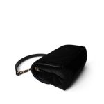 Black Velvet Strass Evening Bag Diamond Lock Flap Bag Aged GHW - Image 9