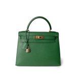 Kelly Sellier 28 Green Courchevel Gold Plated (V) Stamp - Image 5