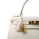 Kelly Sellier 28 Craie Veau Epsom Gold Plated D Stamp - Image 7