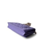 20S Purple Caviar Quilted Wallet on Chain WOC LGHW - Image 6