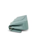 22C Dark Green Caviar Quilted Classic Flap Medium Light Gold Hardware - Image 9
