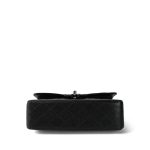 Black Caviar Quilted Small Classic Flap Silver Hardware - Image 7