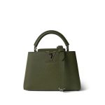 Louis Vuitton Capucines BB Khaki Taurillon Silver Hardware - Image 15