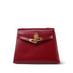 Mini Kelly 20 Rouge H Box Calfskin Gold Plated R Circle Stamp - Image 7