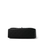 Black Jumbo Caviar Quilted Classic Flap Silver Hardware - Image 9