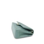 22C Dark Green Caviar Quilted Classic Flap Medium Light Gold Hardware - Image 5