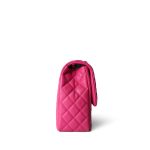 24C Pink Caviar Quilted Maxi Travel Flap Light Gold Hardware - Image 4
