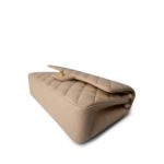 Beige Lambskin Quilted Classic Flap Medium Gold Hardware - Image 7