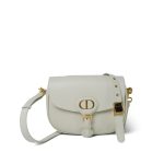 Dior Latte Calfskin Bobby Bag Medium Gold Hardware