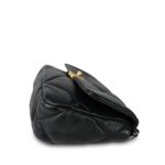 23P Black Lambskin Quilted Small 19 Flap Mixed Hardware - Image 5