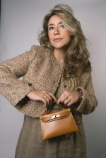 Mini Kelly Sellier Natural Sable Butler Calfskin Gold Plated Y Stamp - Image 14