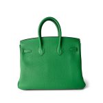 Birkin 25 Bambou Togo Palladium Plated [R] Stamp - Image 4