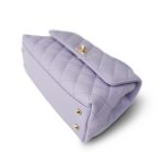 21K Lilac Caviar Quilted Small Coco Handle LGHW - Image 12