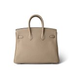 Birkin 25 Trench Togo / Rose Texas Palladium Plated U Stamp - Image 7