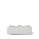 White Caviar Quilted Classic Flap Medium Light Gold Hardware - Image 7