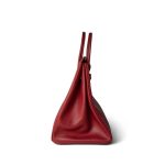 Birkin 35 Rouge Courchevel Gold Hardware (Z) Stamp - Image 12
