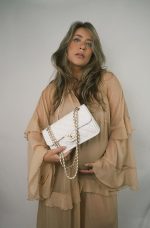 21P White Caviar Quilted Sweet Single Flap Bag Aged Gold Hardware - Image 7