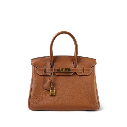 Birkin 30 Gold Togo Gold Plated A Stamp