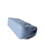 21C Sky Blue Lambskin Quilted Single Flap Mini Rectangular Light Gold Hardware - Image 8