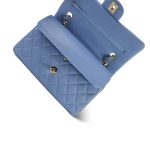 21C Blue Lambskin Quilted Classic Flap Small LGHW - Image 11