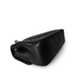 Sweet Camelia Single Flap Black Lambskin Quilted Aged GHW - Image 8