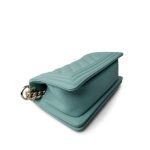Tiffany Blue Caviar Quilted Small Boy Bag Light Gold Hardware - Image 13