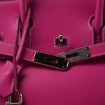 Birkin 30 (Candy Model) Rose Tyrien / Rubis Veau Epsom Leather Palladium Plated P Square Stamp - Image 4