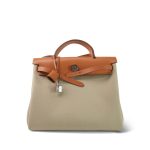 Herbag Zip 31 Natural Vache Hunter And Beton Toile Palladium Plated U Stamp - Image 3