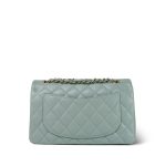 23C Dark Green Caviar Quilted Classic Flap Small LGHW - Image 4