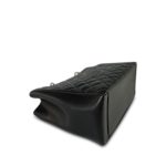 Black Caviar Quilted Grand Shopping Tote (GST) Silver Hardware - Image 7