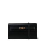 Kelly Wallet To Go Black Chamkila Electrum Plated W Stamp - Image 7