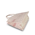 Dior Ecru and Pink Toile de Jouy Embroidery Book Tote Medium - Image 6