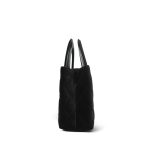 25A Black Velvet Quilted Nano Kelly Shopper Aged Gold Hardware - Image 3