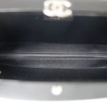 Black White CC Acrylic Minaudiere Box Clutch On Chain Silver Hardware - Image 12