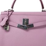 Kelly Retourne 28 Mauve Sylvestre Clemence Palladium Plated U Stamp - Image 17