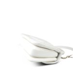 24C White Lambskin Quilted Lacquered Trendy CC Mini Light Gold Hardware - Image 8