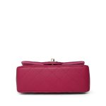 23P Dark Pink/Light Pink Lambskin Quilted Mini Top Handle LGHW - Image 3