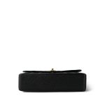 Black Caviar Quilted Medium Double Flap Gold Hardware - Image 5