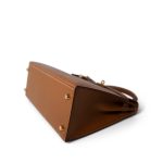 Vintage Kelly 28 Gold Courchevel Gold Plated (X) Stamp - Image 8