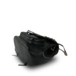 24P Black Lambskin Leather Duma Backpack Small Light Gold Hardware - Image 11