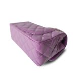 20C Purple Patent Quilted Mini Rectangular Flap Light Gold Hardware - Image 14