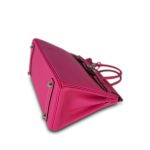 Birkin 25 Rose Tyrien Epsom Palladium Plated [Q] Stamp - Image 9