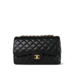 Black Caviar Quilted Jumbo Classic Flap GHW