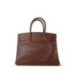 Birkin 30 Brown Ardennes Marron Plated [B] Stamp - Image 12