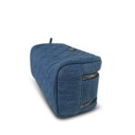 24C Blue Denim Quilted Cosmetic Pouch On Chain LGHW - Image 6