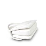 24C White Lambskin Quilted Lacquered Trendy CC Mini Light Gold Hardware - Image 11