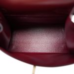Mini Kelly 20 Rouge H Box Calfskin Gold Plated R Circle Stamp - Image 19