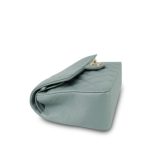 23C Dark Green Caviar Quilted Classic Flap Small LGHW - Image 7