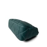 21A Dark Green Lambskin Quilted 19 Flap Small Mixed Hardware - Image 6